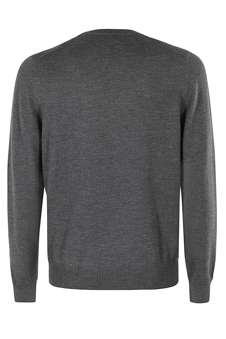 Fay Classic Gray Virgin Wool Pullover Sweater