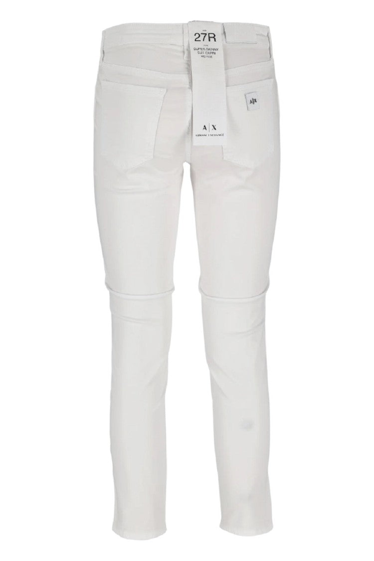 Armani Exchange High-Waisted Tapered Jeans With Five-Pocket Design