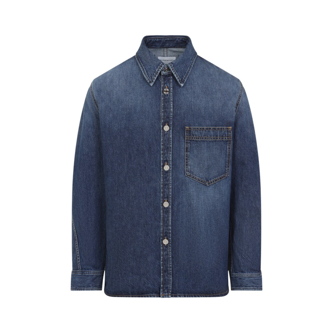Givenchy Dark Blue Cotton Overshirt