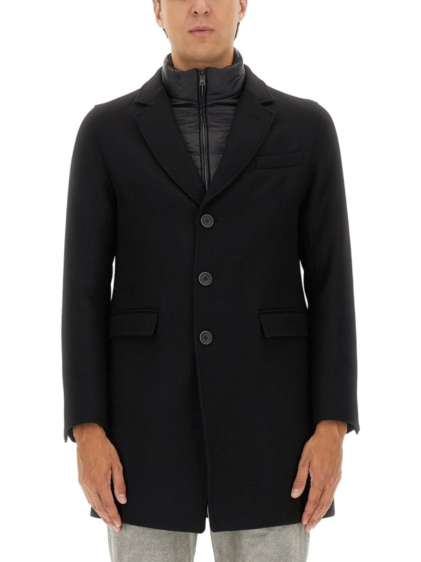 Herno Tailored Black Coat