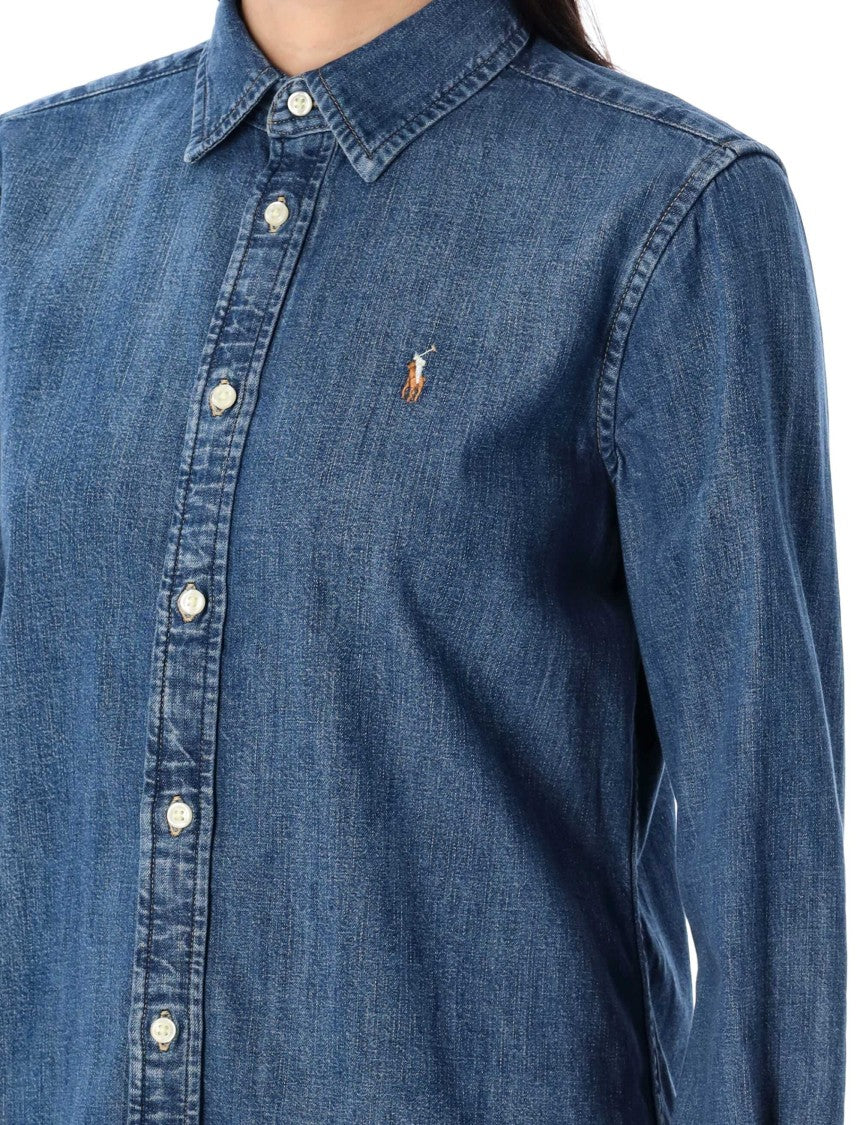 Polo Ralph Lauren Ls Crlte St-Long Sleeve-Button Front Shirt