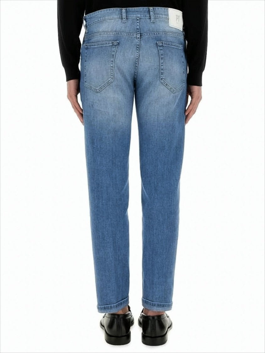 Pt Torino Classic Five-Pocket Denim Pants With Tapered Leg Design
