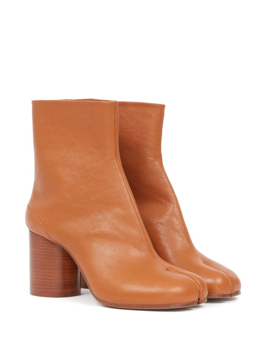 Maison Margiela Vintage Brown Tabi Split-Toe Ankle Boots