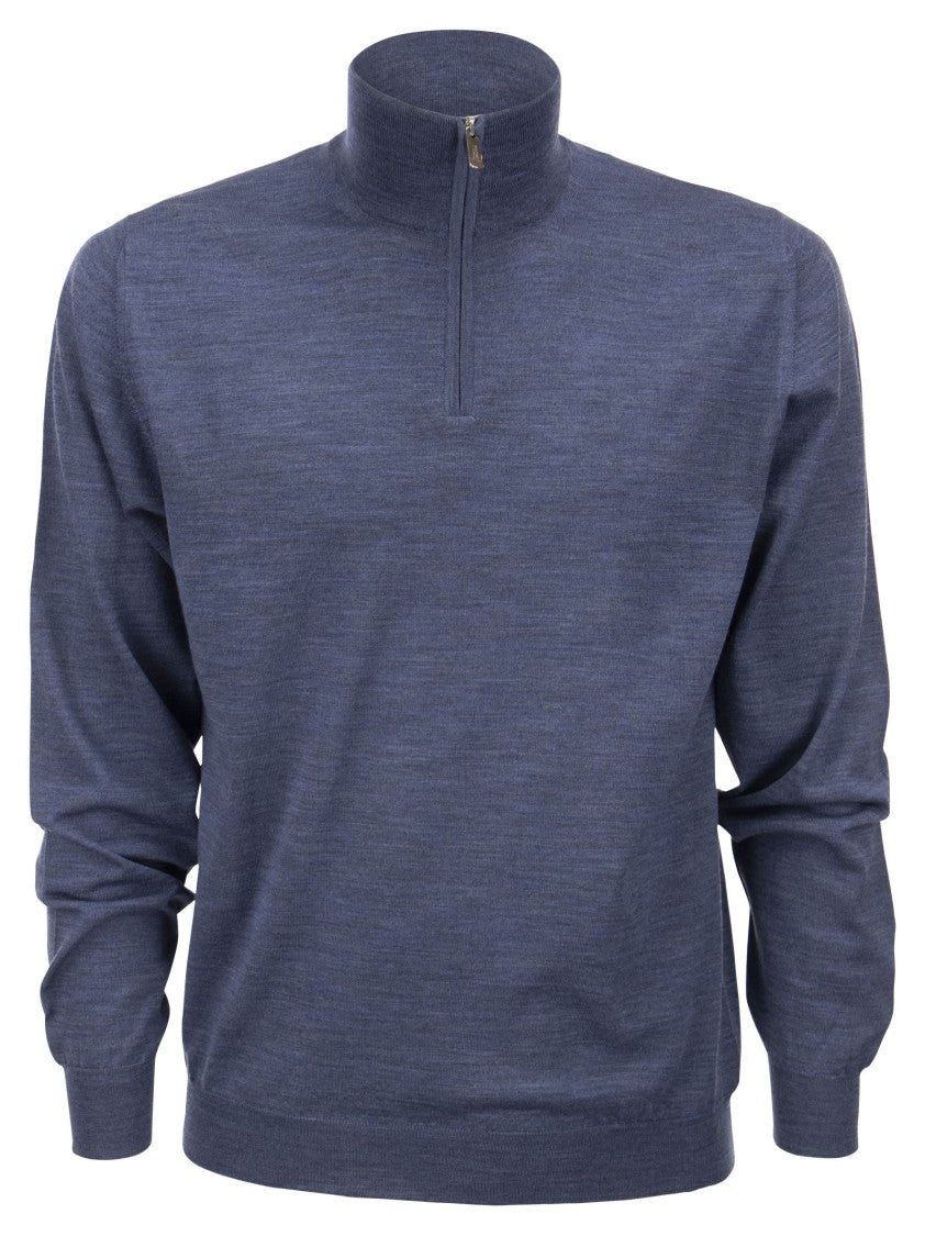 Fedeli Wool Zipped Sweater