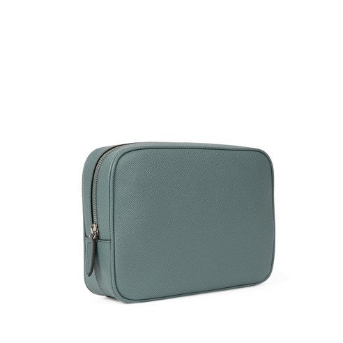 Smythson Cross-Grain Calf Leather Organizer Pouch