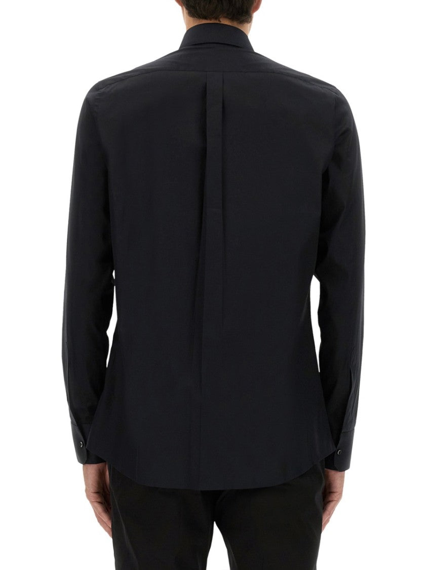 Dolce & Gabbana Slim Fit Cotton Shirt With Classic Collar