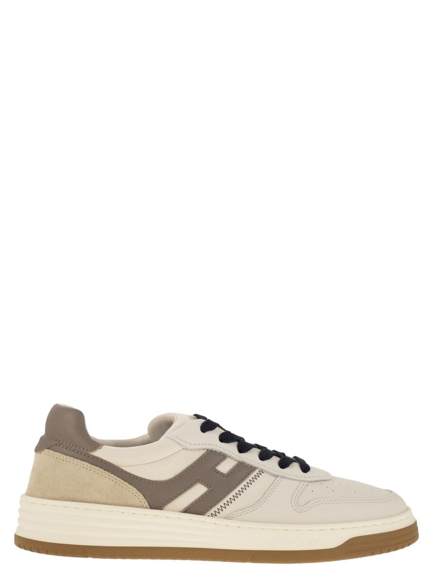 Hogan H630 - Leather Trainers With H On The Side