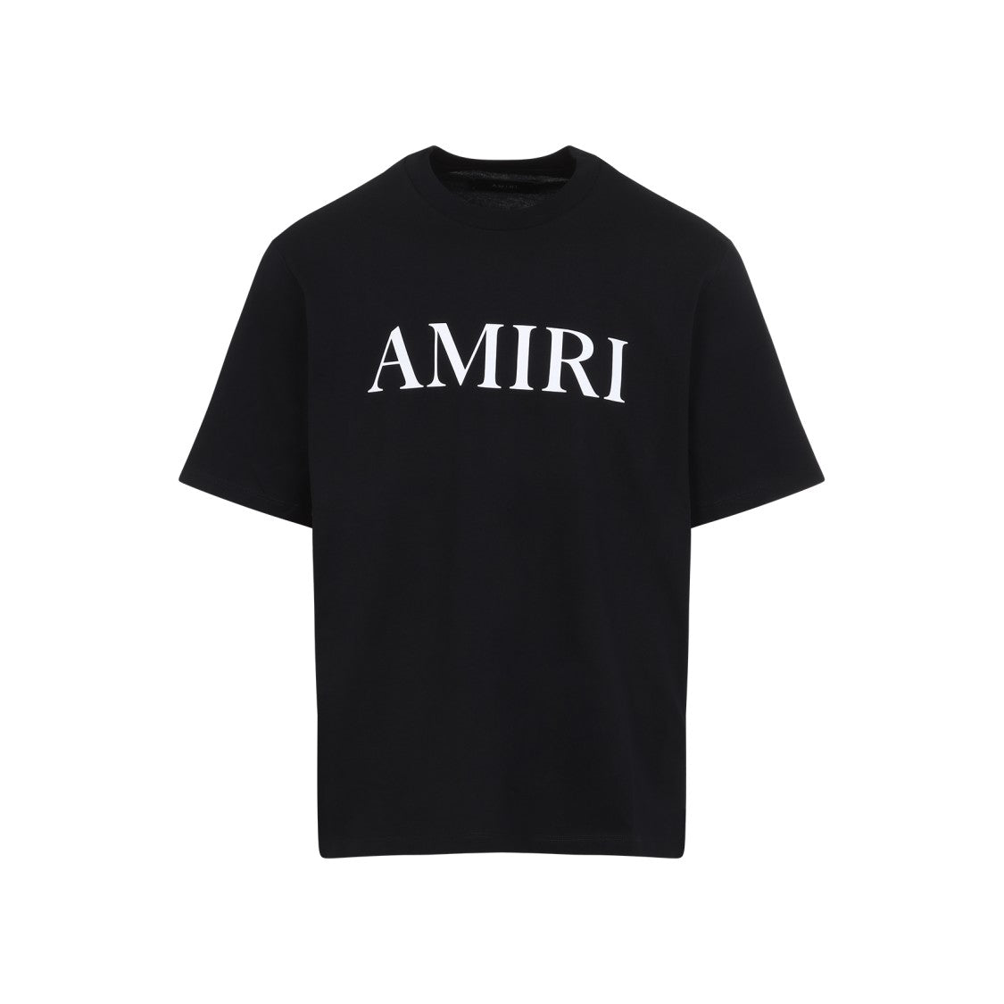 Amiri Black Cotton T-Shirt With Bold Logo