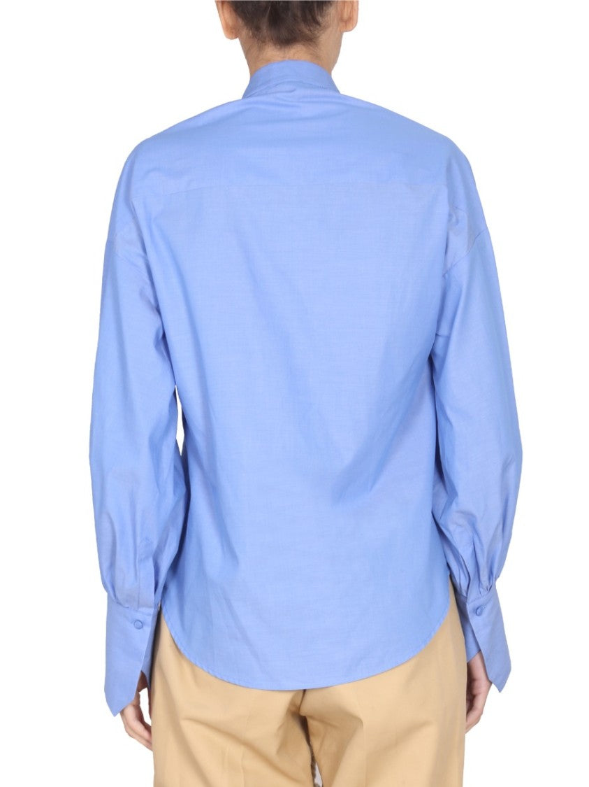 Jejia Structured Poplin Shirt With High Collar