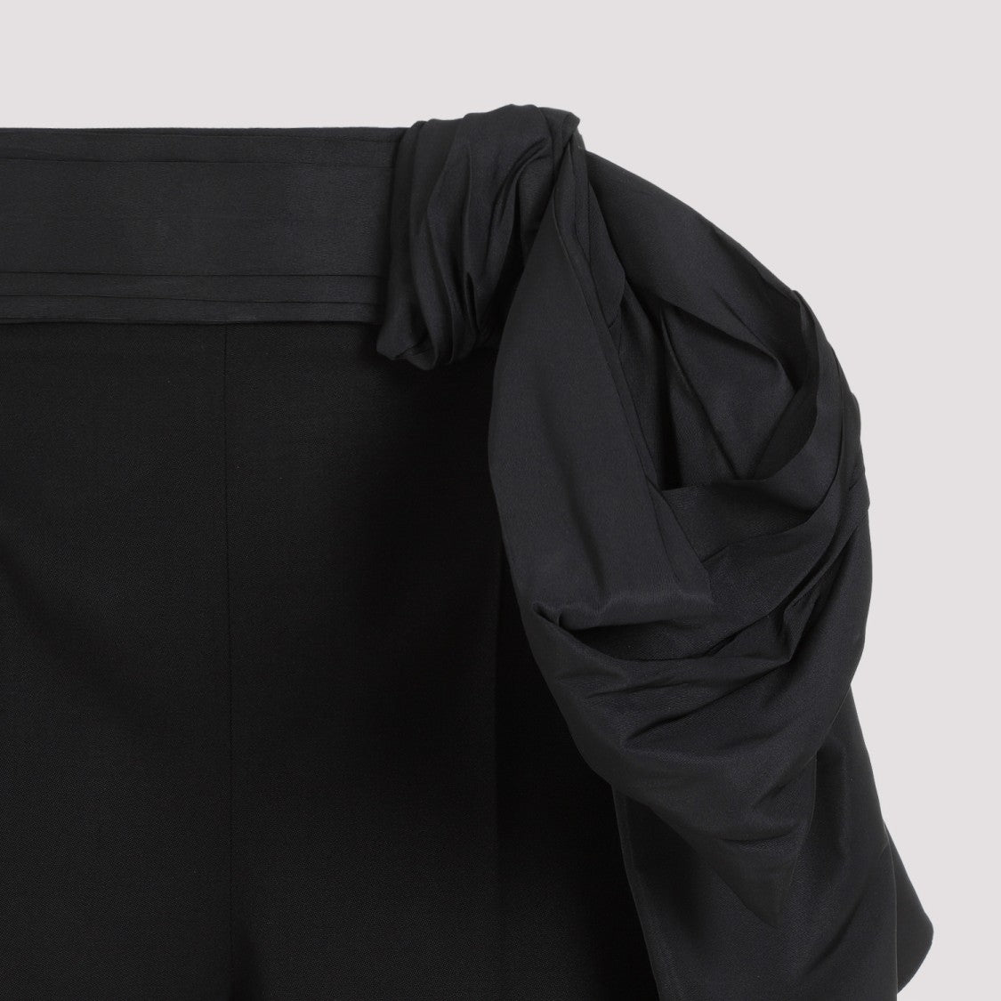 Alexander Mcqueen Black Cupro Shorts