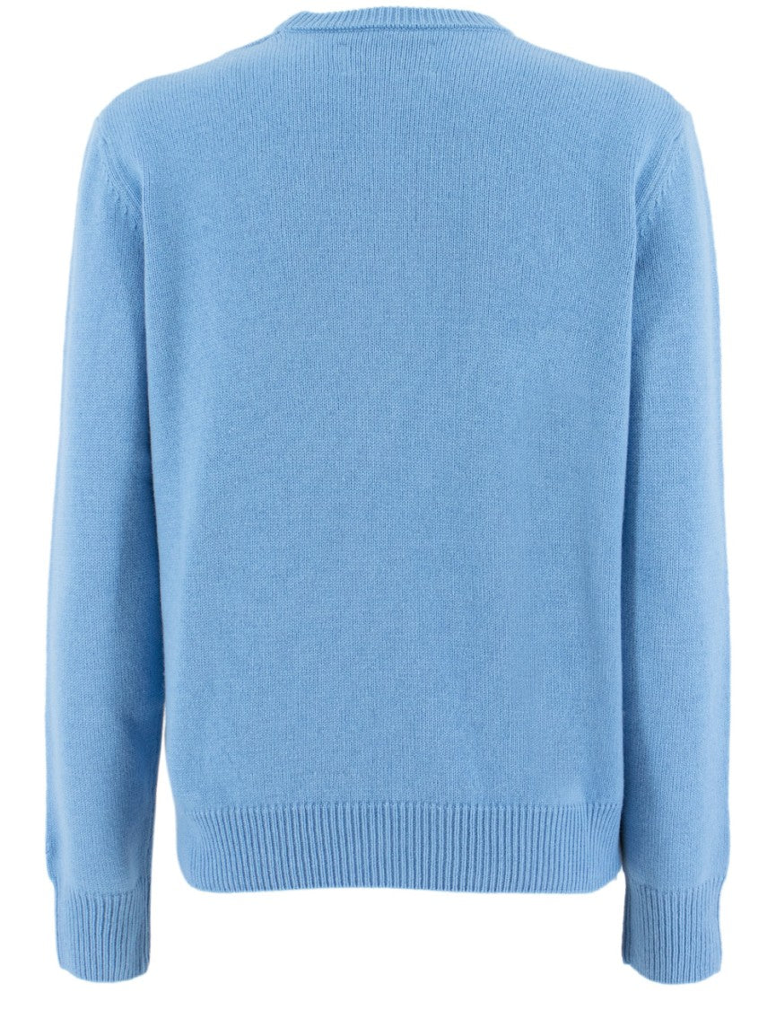 Mc2 Saint Barth Winter Motif Knit Sweater In Cashmere Blend