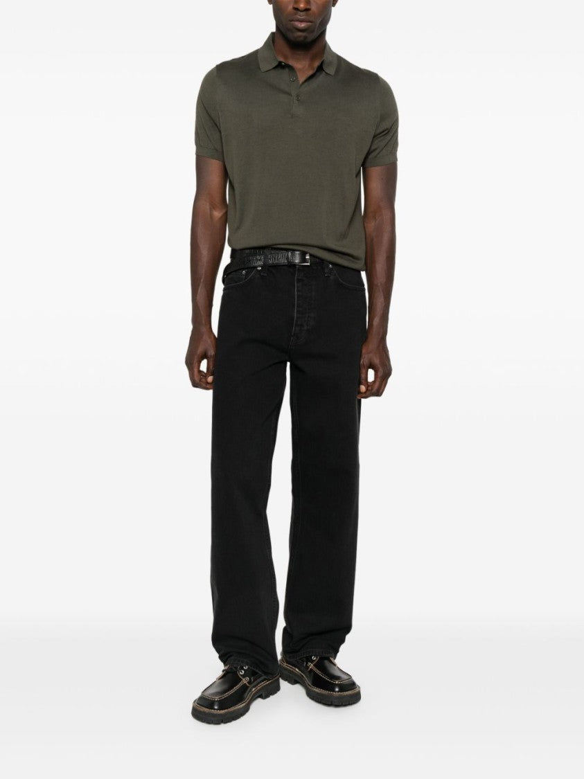 Sunflower Wide Leg Black Jeans With Classic Five-Pocket Design
