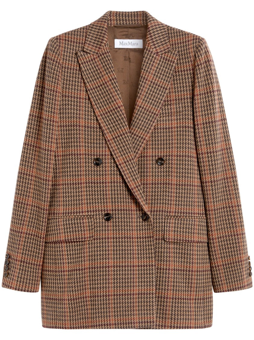 Max Mara Multicolour Structured Jacket With Classic Collar
