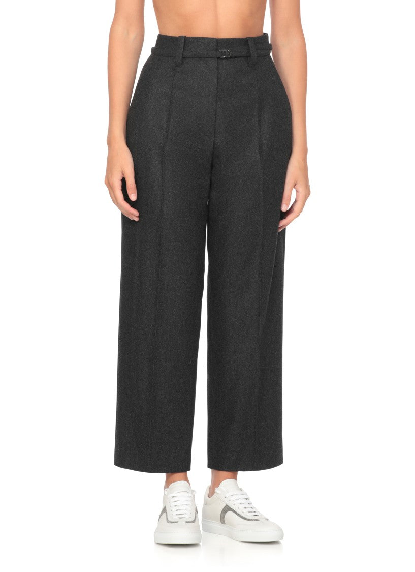 Brunello Cucinelli Grey Virgin Wool Pants