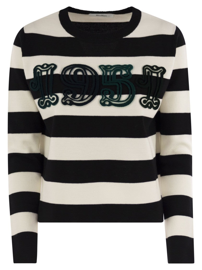 Max Mara Viterbo - Wool Sweater With Embroidery