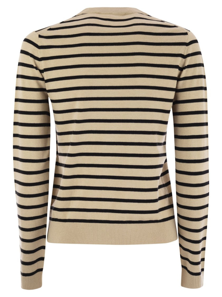 Max Mara Sicilia - Striped Sweater In Silk And Wool