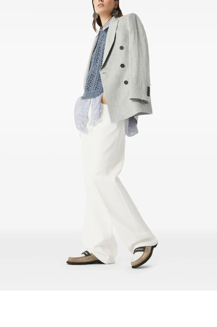 Brunello Cucinelli Ice Loafers With Sophisticated Strap Detail
