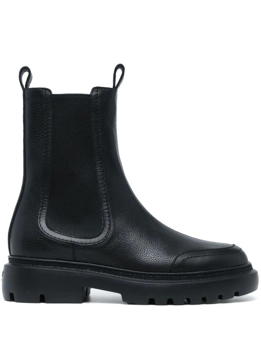 Bally Ginny Flat Calf Grained Boots