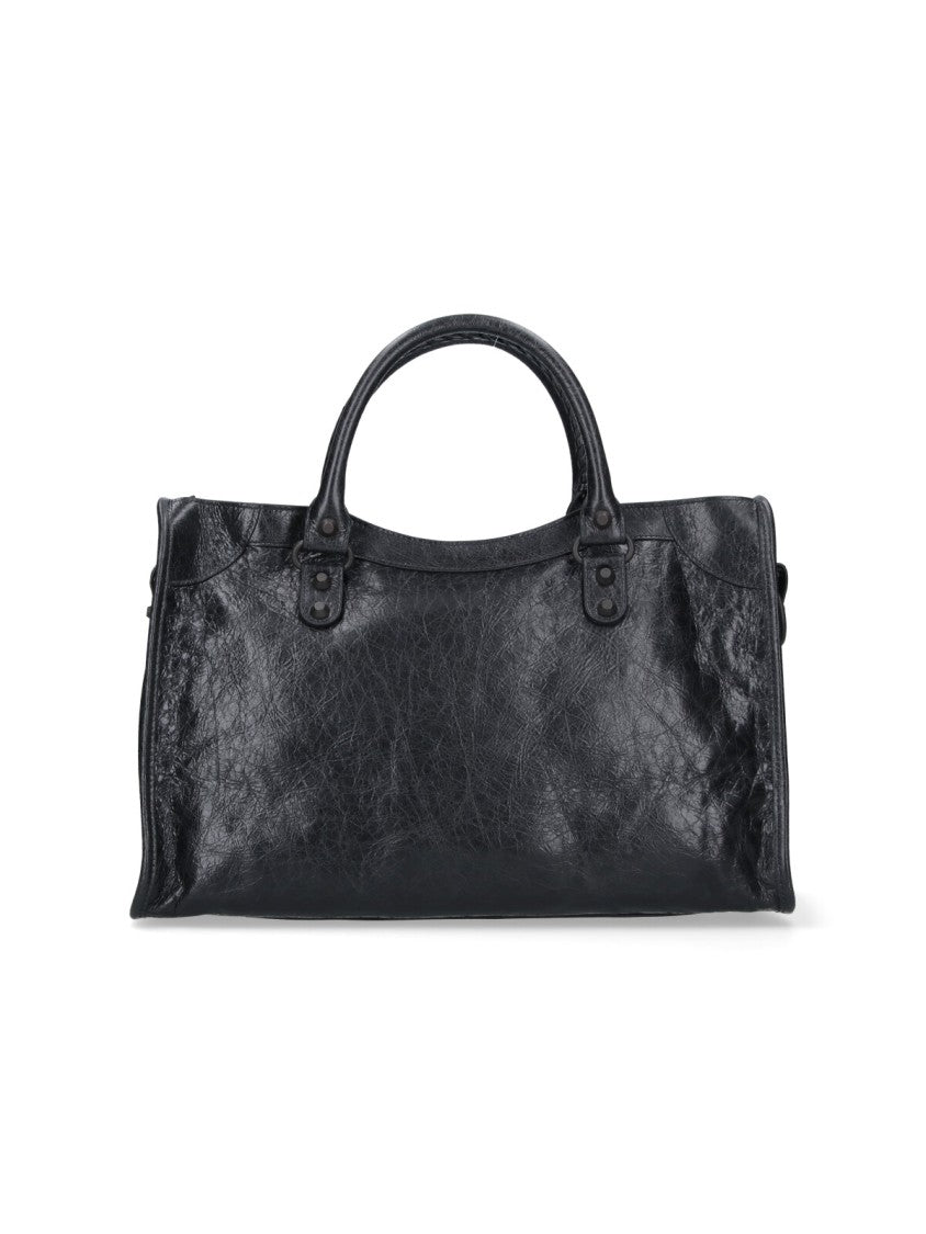 Balenciaga Structured Black Bag With Minimalist Design