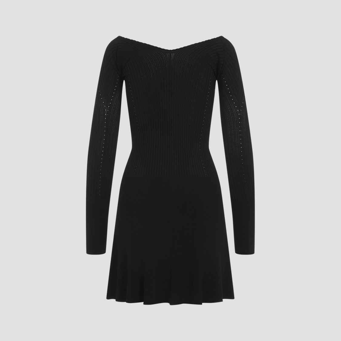 Jacquemus Black Viscose Mini Dress