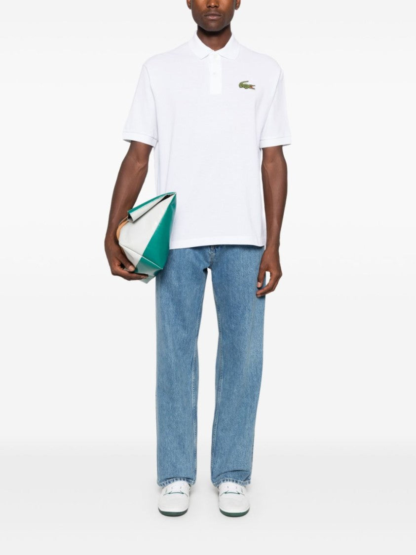 Lacoste White Organic Cotton Polo Shirt
