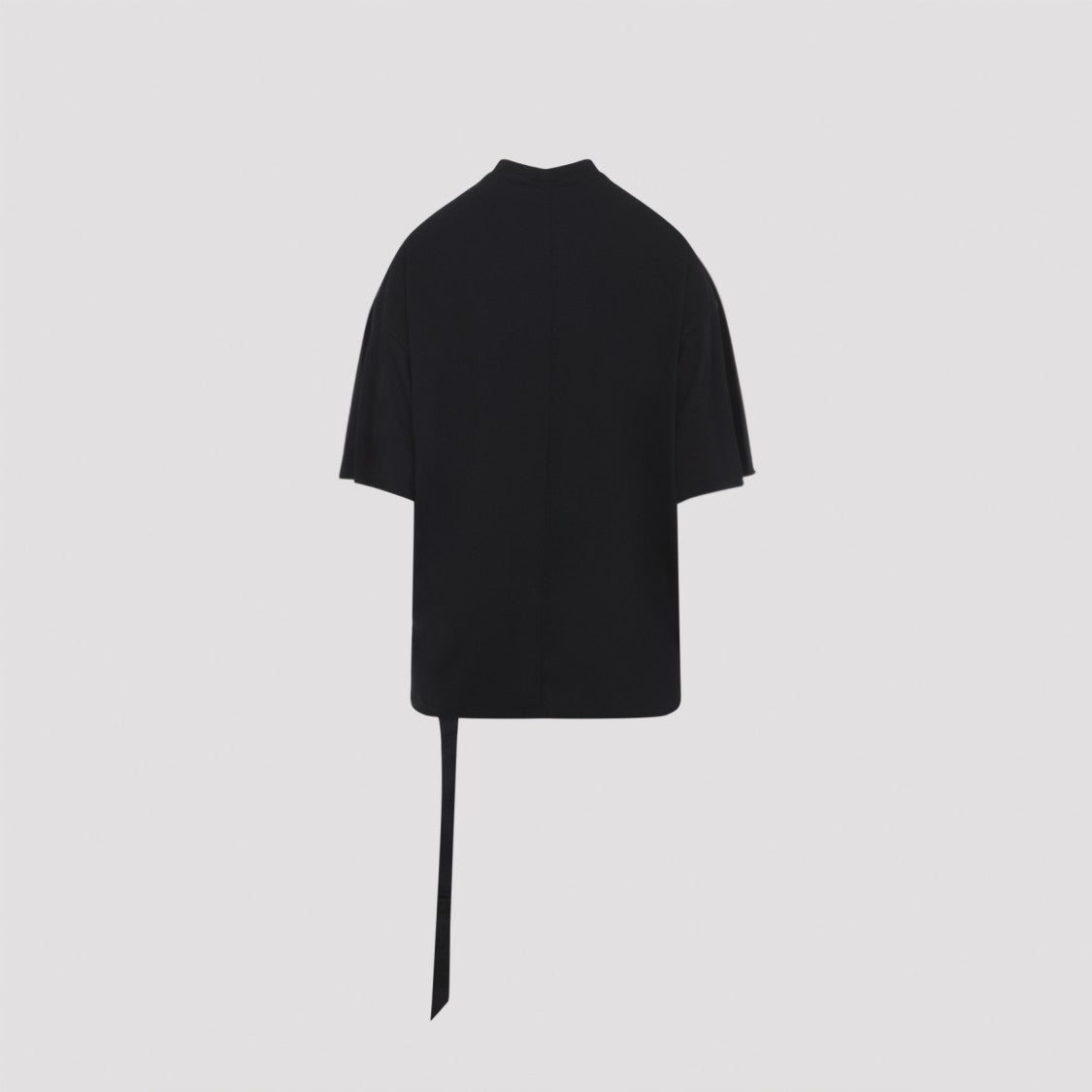 Drkshdw By Rick Owens Black Oversized T-Shirt With High Neckline