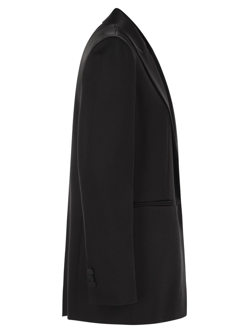 Max Mara Galazia - Single-Breasted Blazer In Envers Satin