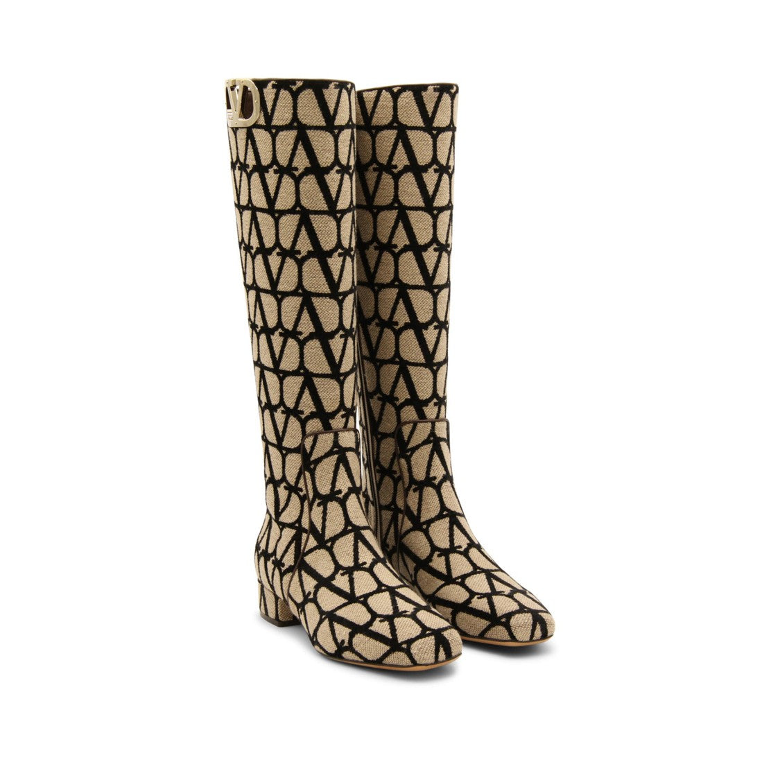 Valentino Canvas Logo Boots