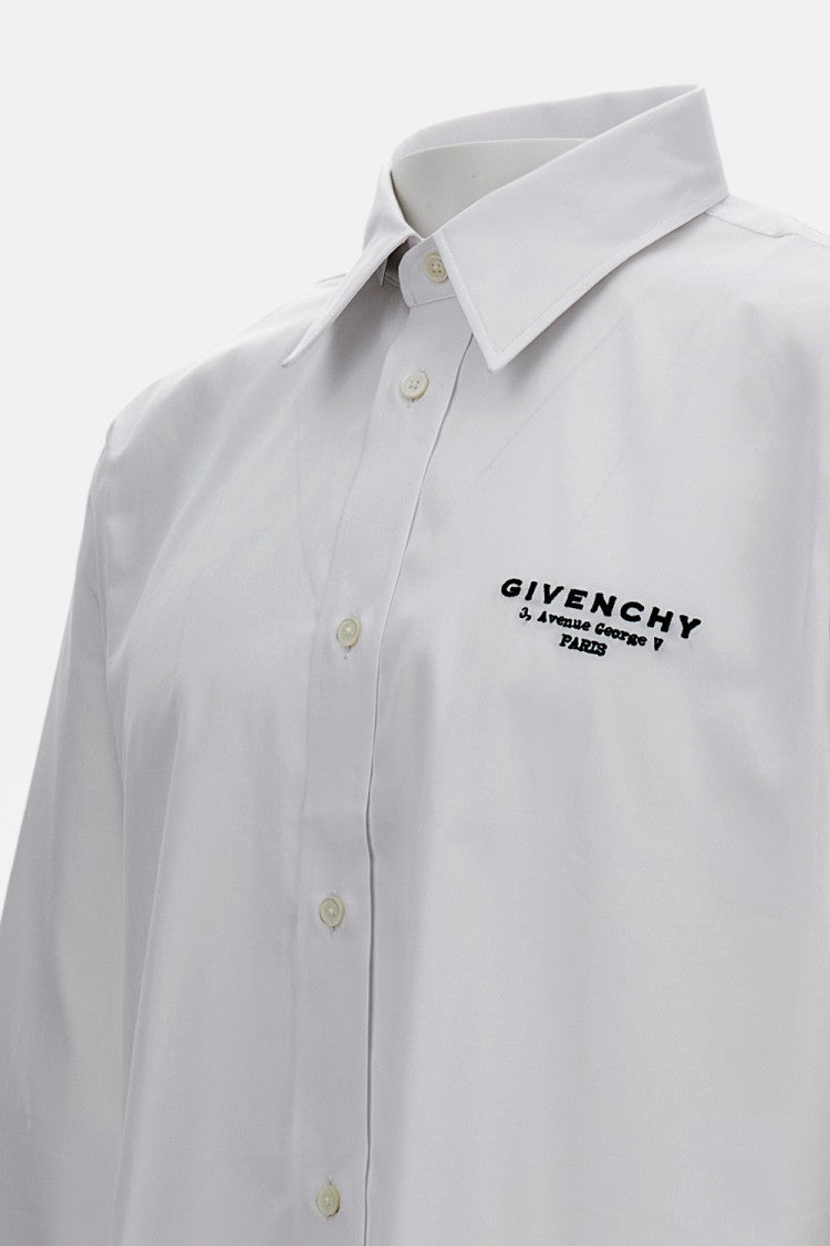 Givenchy Cotton Classic Shirt With Stiff Collar