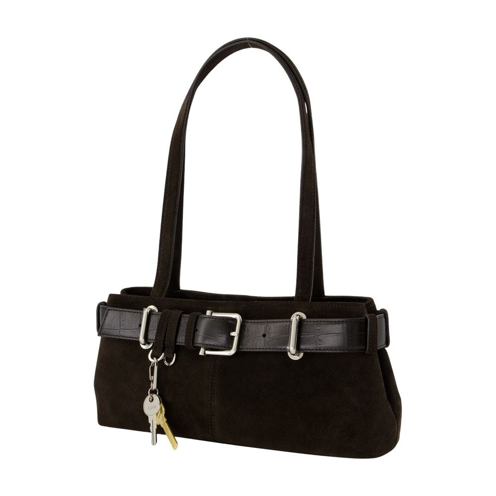 Osoi Shoulder Brocle Mini Bag - Leather - Brown
