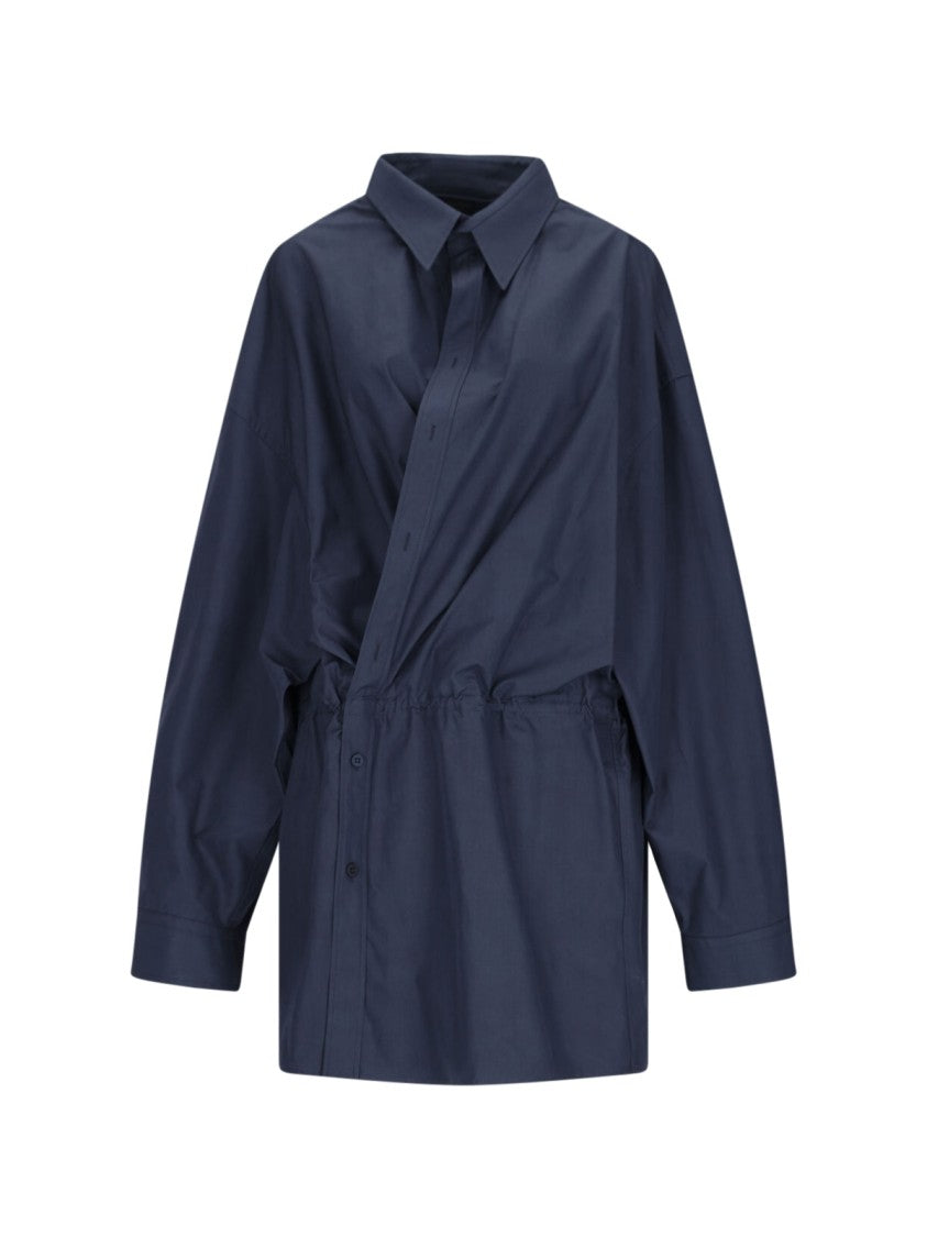 Balenciaga Mini Chemisier Dress – Blue