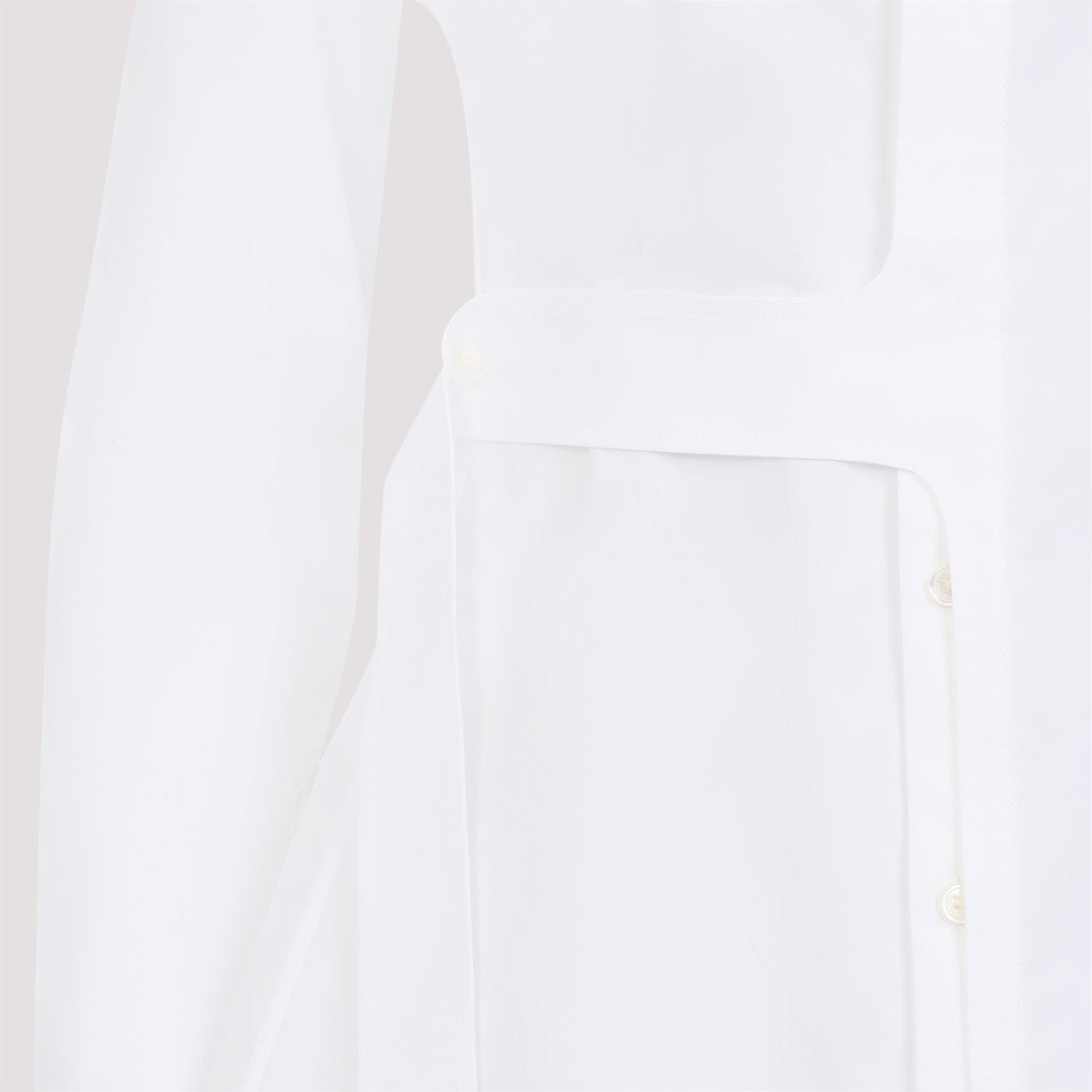 Jean Paul Gaultier Tailored Wrap Shirt With Silhouette