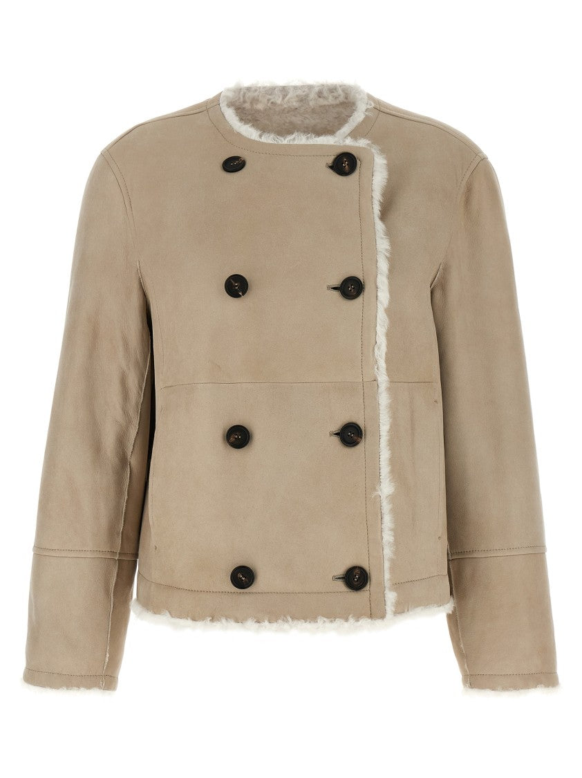 Brunello Cucinelli Fuzzy' Reversible Caban