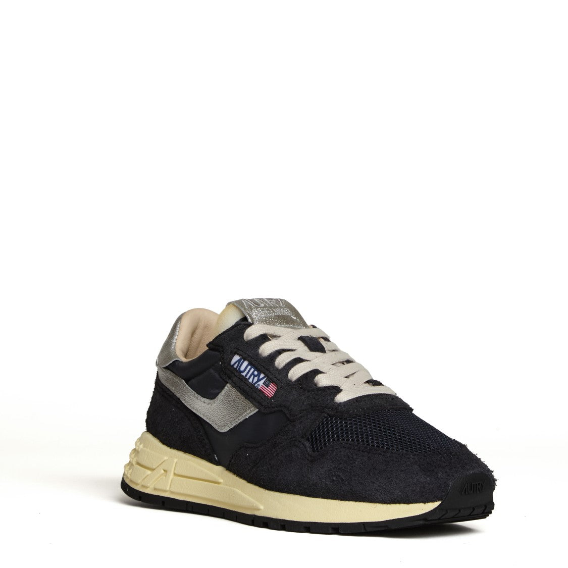 Autry Dynamic Low-Top Sneakers In Suede, Nylon, And Mesh