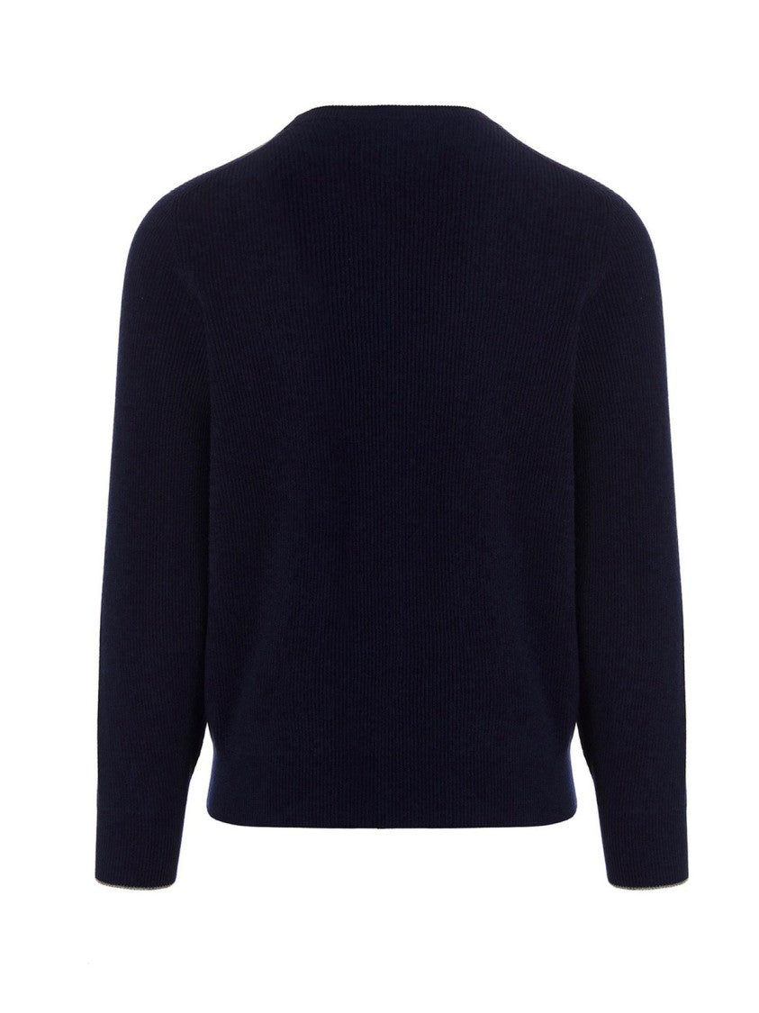 Brunello Cucinelli Ribbed Knit Cashmere Sweater