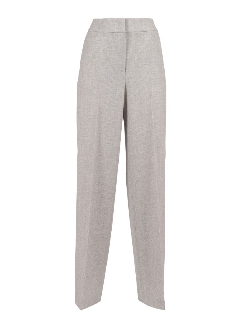 Peserico Tailored Straight-Leg Trousers With Textured Finish