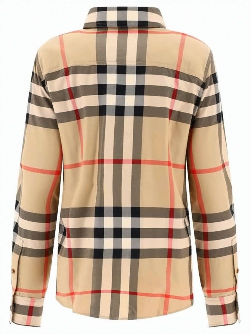 Burberry Classic Check Pattern Cotton Shirt