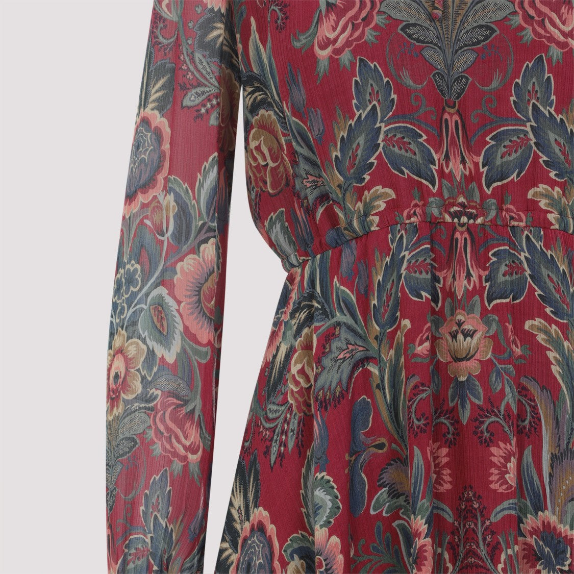 Etro Bordeaux Red Mini Dress