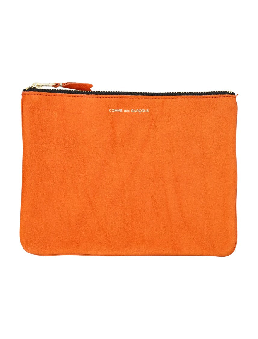 Comme Des Garçons Vibrant Orange Rectangular Pouch