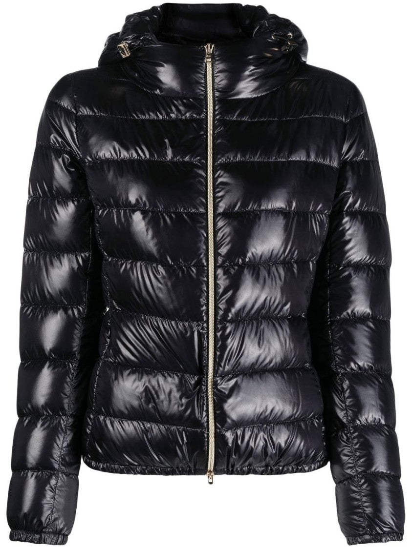 Herno Glossy Quilted Jacket With Fitted Silhouette