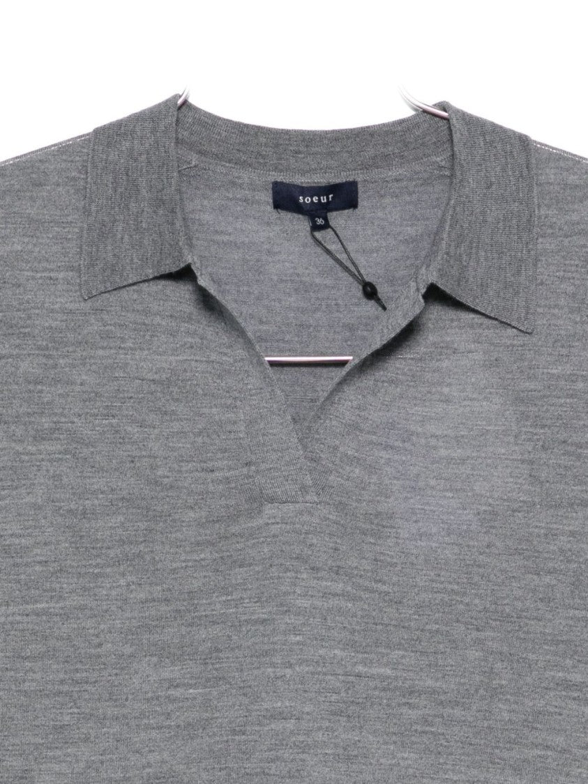 Soeur Merino Wool Sweater With V-Neck