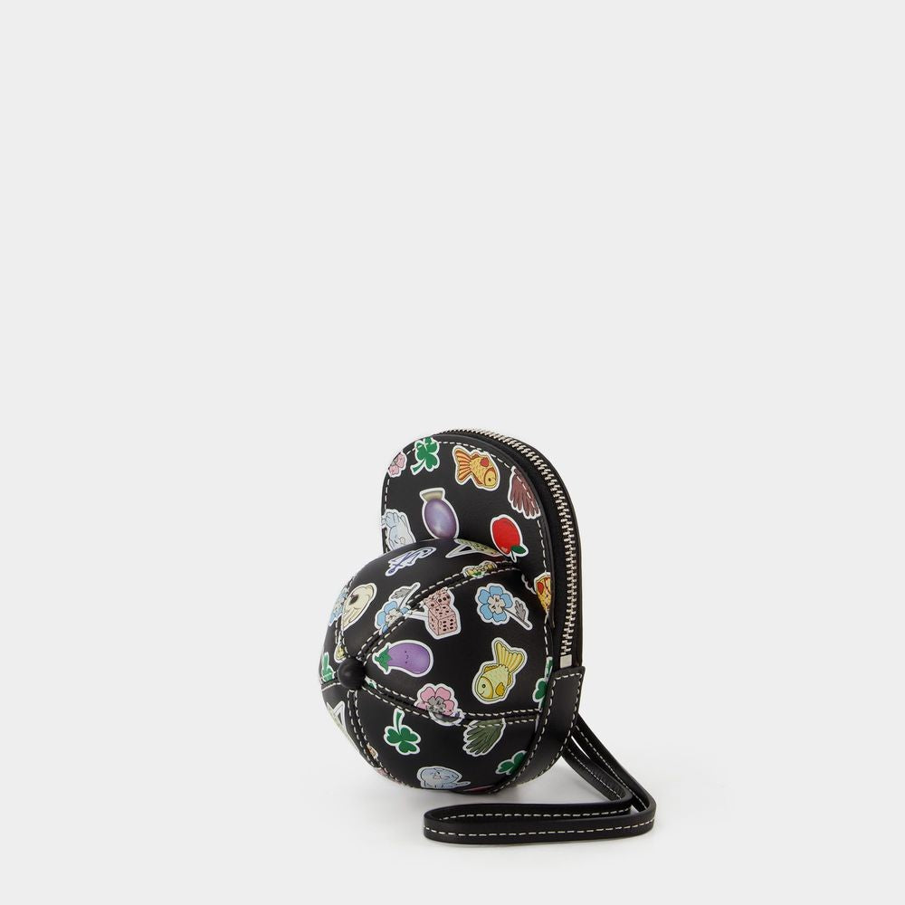 J. W. Anderson Nano Cap Hobo Bag - Black - Leather