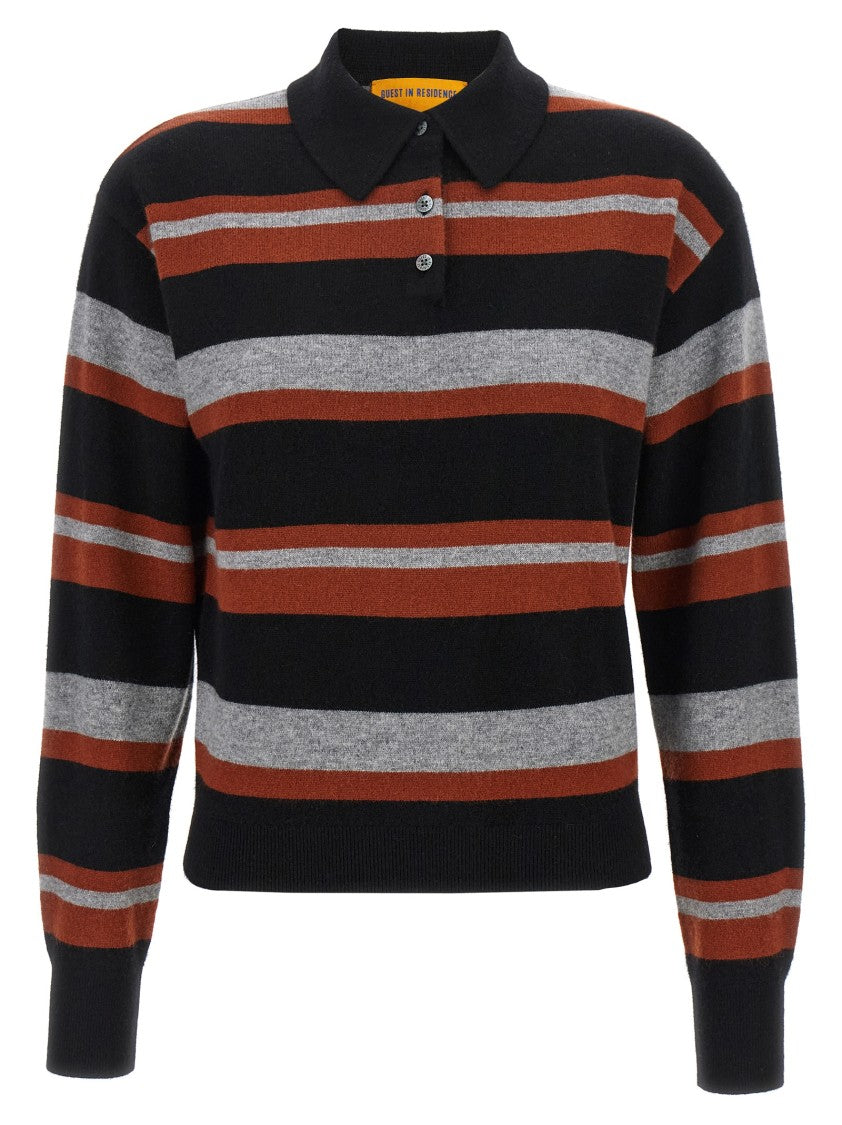 Guest In Residence 'Collegiate Stripe' Polo Shirt