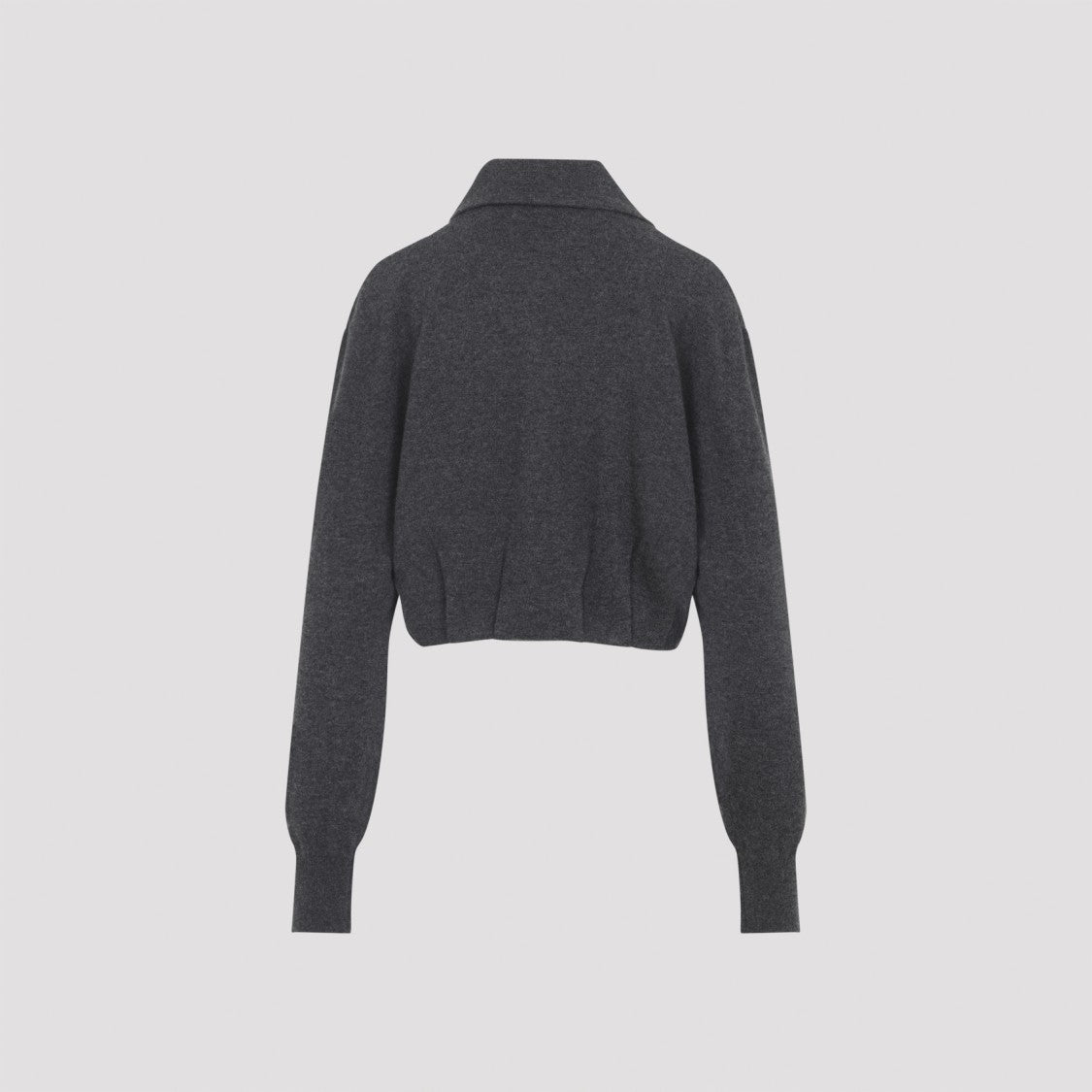 Dries Van Noten Cropped Cashmere Cardigan With Wide Collar