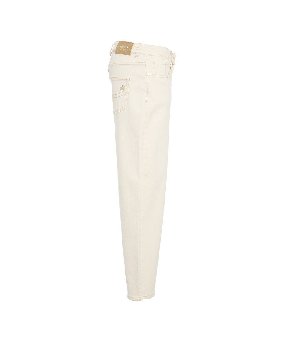 Liu Jo Cropped Straight-Cut Denim Jeans