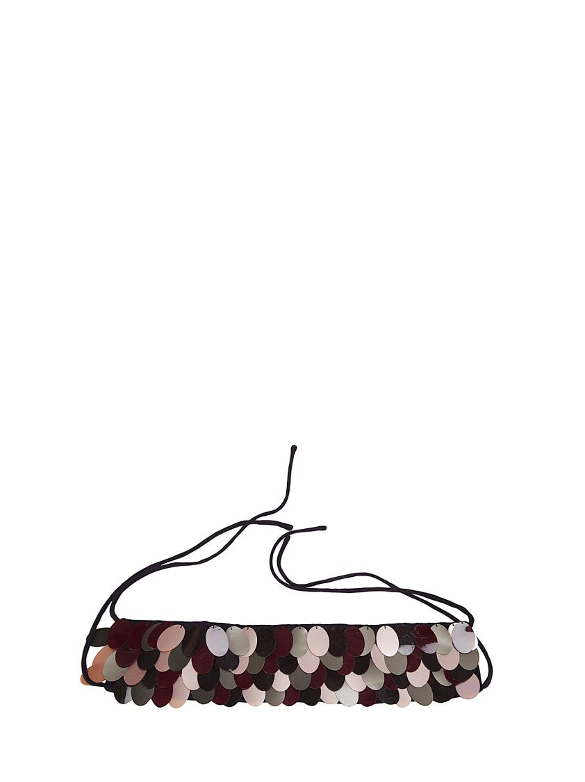 Dries Van Noten Clavicle Necklace With Large Smooth Sequins