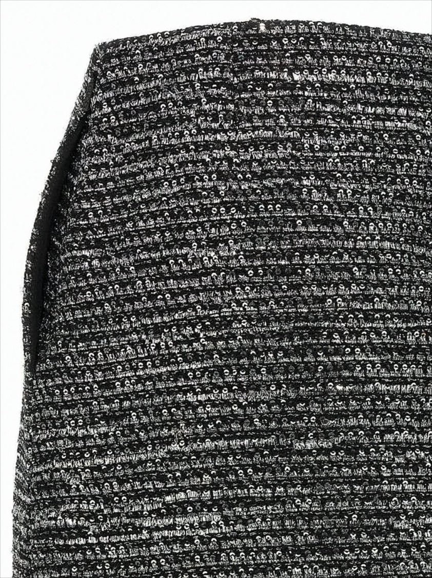 Gucci Textured Black Mini Skirt