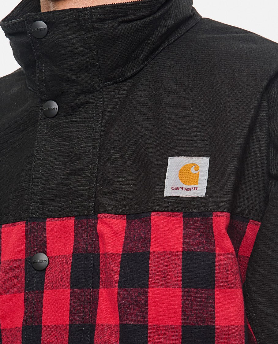 Junya Watanabe Red And Black Check Pattern Jacket