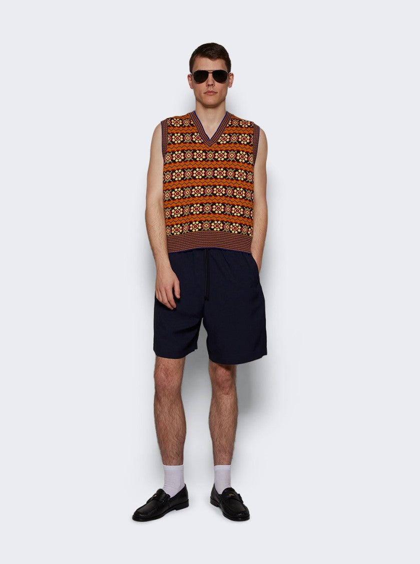 Dries Van Noten Piperi Shorts Navy