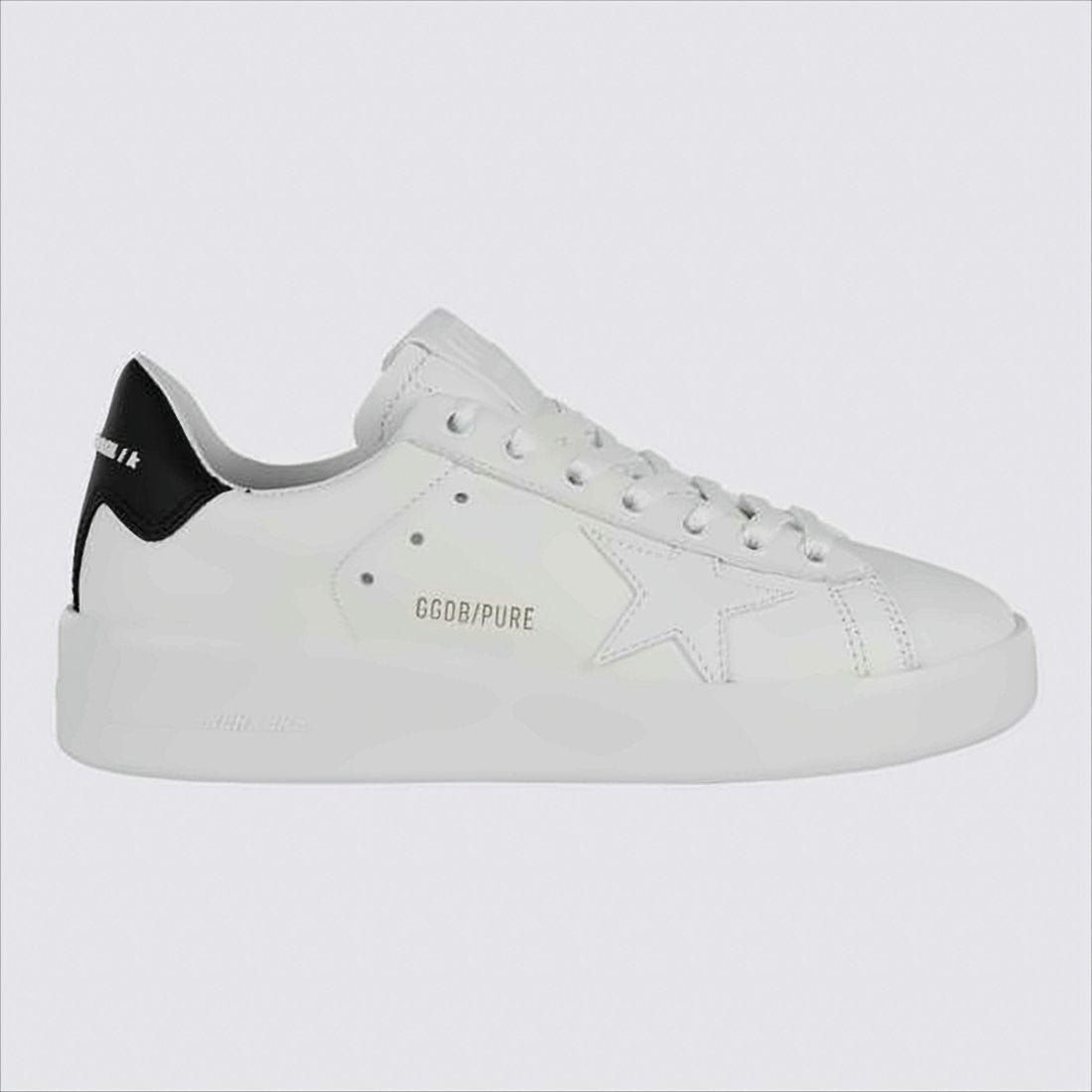 Golden Goose Low-Top Cowhide Leather Sneakers With Subtle Star Detail